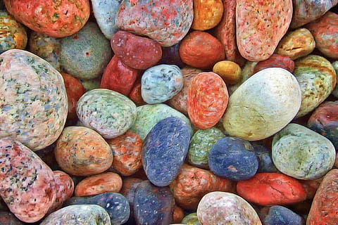 assorted-color stones, stones, rocks, pebbles, tranquil, zen, balance, natural, spa, outdoor, harmony, strength, surface, outdoors, stability, scene, random, chaos, colorful, backgrounds, nature, large group of objects, full frame, abundance, food and drink, no people, high angle view, food, close-up, wellbeing, healthy eating, freshness, multi colored, day, solid, variation, fruit, still life, stone - object, pebble, 2K, CC0, public domain, royalty free