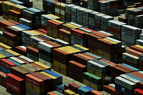 beholdere, havn, laste, boks - container, gul, ingen folk, virksomhet, by, apiculture, container, arkitektur, eske, multi farget, overflod, stable, natur, lastcontainer, stor gruppe gjenstander, utendørs, full ramme, Bie, godstransport, bygning, dyre temaer, skjønnhet i naturen, dyr, 4K, CC0, offentlig domene, opphavsrett gratis