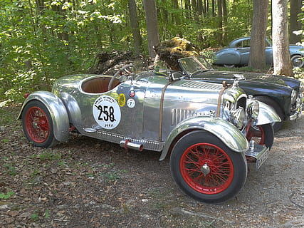 Old Timer, auto, voertuigen, klassiek, oldtimer auto, auto-, rijden, durven, race auto, retro gestileerd, oubollig, chroom, antiek, oud, vintage auto, landvoertuig, verzamelaarswagen, vervoer, sportwagen, nostalgie, wijze van transport, buitenshuis, verouderd, dag, band, geen mensen, boom, fabriek, land-, Bos, stationair, communicatie, motorvoertuig, natuur, tekst, aantal, wiel, luxe, 2K, CC0, publiek domein, royaltyvrij