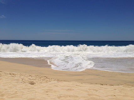 havbølger, bølger, strand, ocean, Mexico, cabo san lucas, sand, kystlinjen, hav, natur, horisont over vand, bølge, jord, vand, himmel, skønhed i naturen, bevægelse, horisont, skyfri himmel, scenics - natur, sport, vandsport, kopiere plads, surfing, udendørs, magt i naturen, 1080P, CC0, offentligt domæne, royaltyfrie