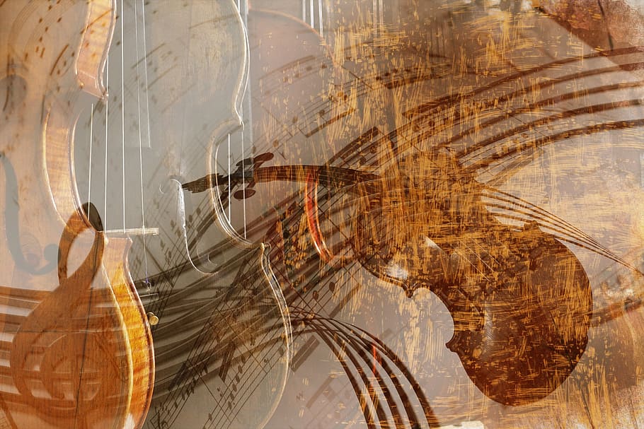 violí, fons, textura, música, instrument, art i artesania, creativitat, a l'interior, compost digital, transparent, adult, pintures, pintura, una persona, adult jove, finestra, dones, vidre - material, exposició múltiple, patró, imatge pintada, reflexió, primer pla, 1080P
