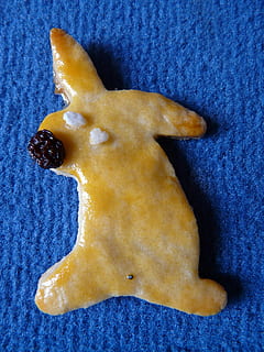 Osterhase, Kuchen, Hase, Ostern, Osterkuchen, backen, Teig, ausstecherle, Rezept, Ofen, Plätzchen, feines Gebäck, kleine Kuchen, Keks, Rosine, Essen und Trinken, Lebensmittel, Blau, keine Leute, Nahansicht, drinnen, Stillleben, Frische, Darstellung, einzelnes Objekt, ungesunde Ernährung, Süßes Essen, High Angle View, gestalten, Süss, Genuss, fertig für den Verzehr, Snack, Tierdarstellung, Sternform, Versuchung, 2K