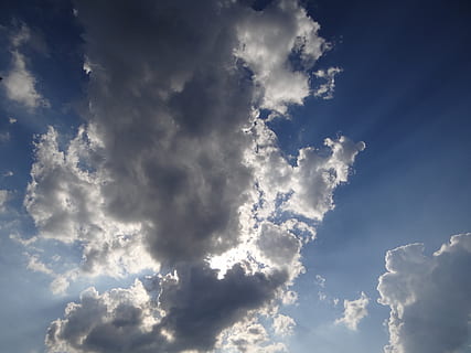 nebe, mraky, cloudformace, modrý, mrak - nebe, krása v přírodě, nízký úhel pohledu, klid, scenics - příroda, Příroda, pozadí, nikdo, scéna s oblaky, venku, den, idylický, klidné scény, slunečního světla, životní prostředí, načechraný, bílá barva, meteorologie, měkkost, 2K, CC0, veřejná doména, bez autorských práv