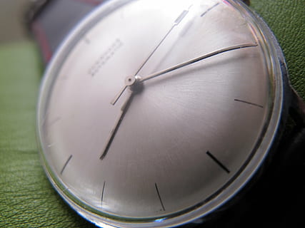 clock, junghans, automatic, time, close-up, accuracy, no people, number, metal, single object, instrument of time, minute hand, clock face, silver colored, circle, extreme close-up, clock hand, geometric shape, day, outdoors, focus on foreground, shape, alloy, steel, 2K, CC0, public domain, royalty free