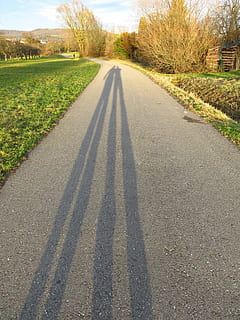 lejos, sombra, personal, humano, larga sombra, Dom, profundo, posición profunda, afuera, naturaleza, muy activo, Más, prado, Auto retrato, Hispano, la carretera, escena rural, al aire libre, asfalto, árbol, paisaje, calle, transporte, el camino a seguir, perspectiva decreciente, dirección, planta, día, luz del sol, símbolo, gente real, ciudad, punto de fuga, firmar, centrarse en la sombra, larga sombra - sombra, largo, 4K, CC0, dominio público, libre de derechos