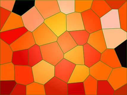 mosaic, structure, background, pattern, texture, colorful, mosaic tiles, surface, color, background image, red, orange, yellow, orange yellow, bright, hexagon, backgrounds, geometric shape, no people, full frame, shape, close-up, design, orange color, indoors, repetition, multi colored, beauty in nature, day, art and craft, brown, large group of objects, 2K, CC0, public domain, royalty free