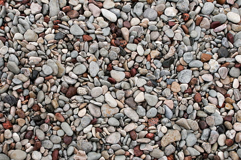 brown, red, gray, rocks, pebble, stone, nature, coast, backgrounds, pattern, rock - Object, textured, stone - Object, abstract, material, full frame, rock, large group of objects, abundance, solid, day, no people, high angle view, land, directly above, beach, outdoors, 4K, CC0, public domain, royalty free