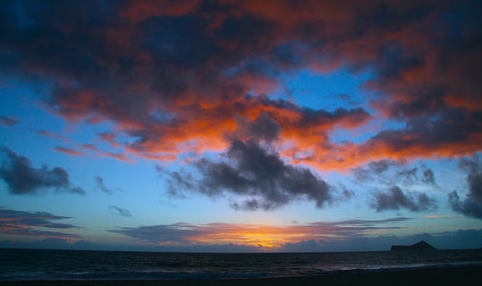 hav, grå, orange, Sky, blå, skyer, blå himmel, solopgang, himmel, strand, marinemaleri, rejse, paradis, cloudscape, sky baggrund, solnedgang, scenics, skønhed i naturen, rolig scene, natur, vand, sky - himmel, scenics - natur, horisont, horisont over vand, dramatisk himmel, jord, ro, miljø, ingen mennesker, orange farve, udendørs, 4K, CC0, offentligt domæne, royaltyfrie
