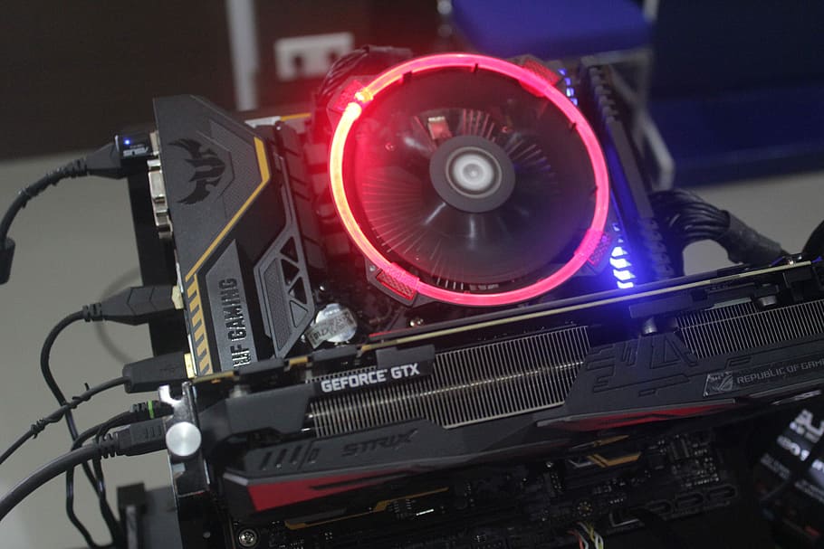 nvidia, festival di rana, avvicinamento, foto, asus, strix, geforce, grafica, carta, elettronico, luce, attrezzatura, computer, impianto, mezzi di trasporto, nessuno, cultura artistica e intrattenimento, modo di trasporto, tecnologia, in casa, antico, industria, in stile retrò, movimento, concentrarsi sulle conoscenze acquisite, vecchio, motore, controllo, giorno, 2K
