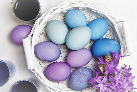 sortiert, gemalt, Eier, runden, Weiß, Weidenkorb, Ostern, Ei, Hintergrund, Farbe, Feier, geben, Lebensmittel, traditionell, Ornament, Kinder, basteln, Suche, Ostereier, bio, gesund, Diabetes, Diät, Farben der Natur, Selbstfarbe, Dekoration, bemalte Eier, bunte Eier, Blau, romantisch, Na sicher, osterkorb, Osternest, Einladung, blautöne, Container, Osterei, mehrfarbig, Essen und Trinken, Urlaub, Blume, blühende Pflanze, keine Leute, lila, Korb, drinnen, Stillleben, Pflanze, Frühling, 4K, CC0, gemeinfrei, lizenzfrei