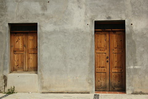 chiuso, Marrone, di legno, porta, finestra, al di fuori, costruzione, Casa, Messico, Entrata, architettura, struttura costruita, legno - materiale, esterno dell'edificio, nessuno, caratteristica della parete, giorno, vecchio, sicurezza, all'aperto, protezione, portone, quartiere residenziale, 5K, CC0, dominio pubblico, privo di copyright