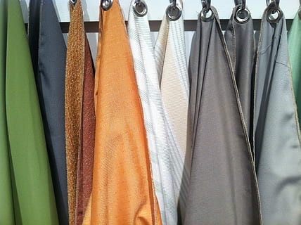 Fabric, Color, Interior Design, Design, Pattern, pattern, design, textile, texture, colorful, decor, style, cloth, bright, orange, green, decorative, backdrop, gray, color scheme, retail, no people, indoors, close-up, freshness, day, clothing, hanging, rack, variation, side by side, choice, coathanger, backgrounds, order, in a row, full frame, still life, button down shirt, arrangement, large group of objects, fashion, menswear, garment, 2K, CC0, public domain, royalty free