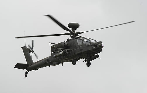 ah-64d, apache, atac cu elicopterul, ah-64d, apache, elicopter, zbor, aviaţie, avioane, armata americana, Statele Unite ale Americii, militar, vehiculul aerian, transport, război, mijloc de transport, în mișcare, armată, cer, forte armate, avion, natură, elice, la mijlocul-aer, mişcare, zi, guvern, cer senin, vedere unghiulară joasă, în aer liber, nici o persoana, Industrie aerospatiala, agresiune, 2K, CC0, domeniu public, fără drepturi de autor