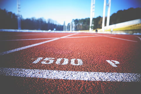 1500 s, malet, løbebane, løb, spore, Mark, hurtig, race, bane, udendørs, sport, spor og felt, sport spor, konkurrence, nummer, tekst, ingen mennesker, startlinje, meddelelse, konkurrencedygtig sport, spillerum, dag, tæt på, sportsrace, banebrydende stadion, fokus på forgrunden, begyndelser, selektiv fokusering, 5K