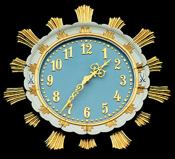 Clock, Time, Timeless, time indicating, time of, clock face, watches, wrist watch, pointer, analog, movement, watchmaker, dials, gold colored, minute hand, gold, black background, indoors, studio shot, number, no people, close-up, shape, pattern, geometric shape, clock hand, circle, low angle view, night, illuminated, metal, instrument of time, cut out, ornate, 1080P, CC0, public domain, royalty free
