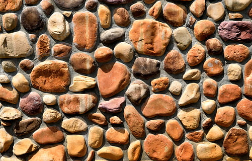 paret de pedra de còdols, paret de pedra, rock, fons, teló de fons, paret, pedra, textura, patró, vell, aspre, construcció, ciment, superfície, arquitectura, maó, concret, estructura, maçoneria, marró, sòlid, material, disseny, edifici, exterior, grunge, naturalesa, marc complet, cap gent, gran grup d'objectes, dia, vista d’angle alt, pedra - objecte, abundància, a l'aire lliure, llum solar, rock - object, primer pla, arranjament, còdols, 5K, CC0, domini públic, lliure de regalies