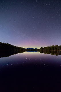 reflexní fotografie, hvězda, nebe, uklidnit, tělo, voda, krajinářské fotografie, aurora, rybník, odraz, strom, hora, Příroda, prostor, Severní záře, aurora boreali, noc, les, souhvězdí, klidný, venkovní, mléčná dráha, jezero, hvězda - prostor, astronomie, krása v přírodě, scenics - příroda, klidné scény, hvězdné pole, klid, nikdo, čisté nebe, 5K, CC0, veřejná doména, bez autorských práv