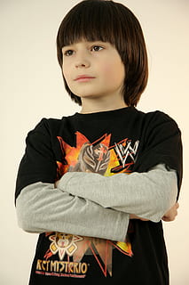 cute, guy, model, young, one person, child, looking at camera, boys, childhood, males, portrait, front view, men, waist up, indoors, casual clothing, standing, lifestyles, leisure activity, three quarter length, real people, hairstyle, innocence, bangs, contemplation, 4K, CC0, public domain, royalty free