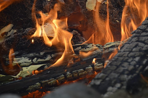 ild, lejrbål, flamme, træ brand, flamme pejs, brænder, brænding, brand - naturligt fænomen, varme - temperatur, log, træ - materiale, natur, træ, Brænde, bevægelse, ingen mennesker, lang eksponering, orange farve, tæt på, bål, sløret bevægelse, glødende, selektiv fokusering, aske, 5K, CC0, offentligt domæne, royaltyfrie