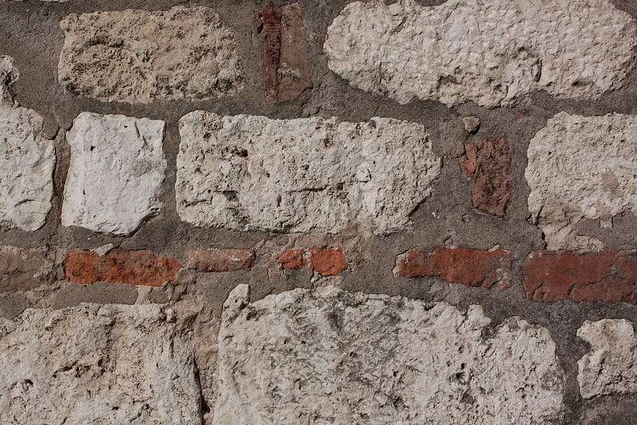 parete, calcare, mattone, difficile, biancastro, rosso, murato, fondo, sfondo, caratteristica della parete, struttura costruita, architettura, nessuno, esterno dell'edificio, strutturato, muro di mattoni, fotogramma intero, sfondi, ruvido, modello, giorno, avvicinamento, calcestruzzo, vecchio, all'aperto, solido, intemperie, cemento, 4K