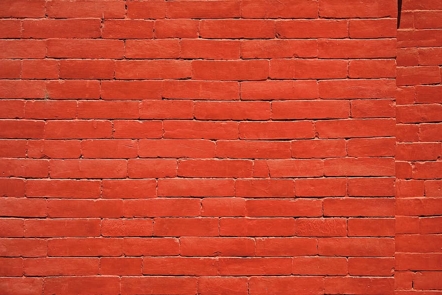 vermell, concret, revestiment de paret, maó, textura, paret, casa, paret de maó, arquitectura, textura de maó, estiu, fons, funció de construcció de parets, pintura, color taronja, còpia espai, brut, estructura construïda, marc complet, patró, cap gent, marró, exterior de l'edifici, material de construcció, dia, repetició, primer pla, en fila, efecte texturat, 4K