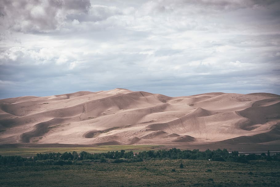 Foto, Brun, bjerge, steppe, bjerg baggrund, Sky, træ, ørken, bakke, bjerg, klit, sand, grøn, landskab, natur, colorado, lavland, Mark, opvarmning, global, scenics - natur, skønhed i naturen, sky - himmel, rolig scene, himmel, miljø, ro, jord, ikke-urbane scene, dag, fjern, ingen mennesker, idyllisk, tørt klima, klima, plante, udendørs, eroderet, halvtørre, 8K