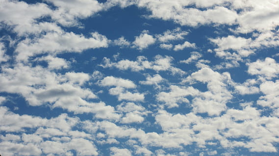 núvols altocúmulos, núvols, cel, altocumulus floccus, patró, fons, núvol - cel, cloudscape, escenics - natura, atmosfera, bellesa a la natura, naturalesa, blau, medi ambient, cap gent, esponjós, tranquil·litat, núvol, vent, Color blanc, idíl·lic, dia, a l'aire lliure, meteorologia, brillant, clima, 4K, CC0, domini públic, lliure de regalies