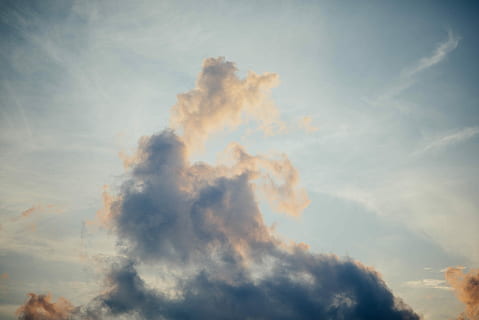 cumulus skyer, Foto, hvid, skyer, himmel, Sky, formation, sollys, sky - himmel, skønhed i naturen, scenics - natur, ingen mennesker, natur, rolig scene, ro, lav vinkel visning, udendørs, røg - fysisk struktur, dag, idyllisk, ikke-urbane scene, solnedgang, miljø, orange farve, jord, forurening, sløret bevægelse, 5K, CC0, offentligt domæne, royaltyfrie
