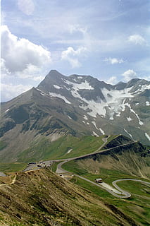 alpin, Österreich, bestehen, Großglockner, Berg, Landschaft, Umgebung, wolke - himmel, Szenen - Natur, Himmel, Schönheit in der Natur, Tag, ruhige Szene, keine Leute, Natur, Ruhe, Straße, Land, Gebirge, Nicht-städtische Szene, draußen, idyllisch, Gras, Transport, Gipfel, 2K, CC0, gemeinfrei, lizenzfrei
