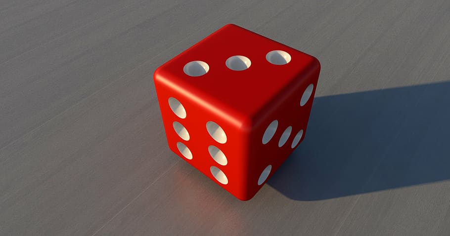 vermell, daus, mostrant, 3, cub, jugar, aleatòria, sort, punts, números d'ulls, cub màgic, craps, passatemps, tauler de joc, paciència, 3d, Model 3D, representació, Visualització 3D, render, model, joc, cap gent, primer pla, a l'interior, dia, jocs d’oci, oportunitat, activitat d'oci, cultura i entreteniment artístic, relaxació, risc, vista d’angle alt, ombra, forma de cub, dos objectes, gris, èxit, diversió, forma del cor, joc d'atzar, 1080P