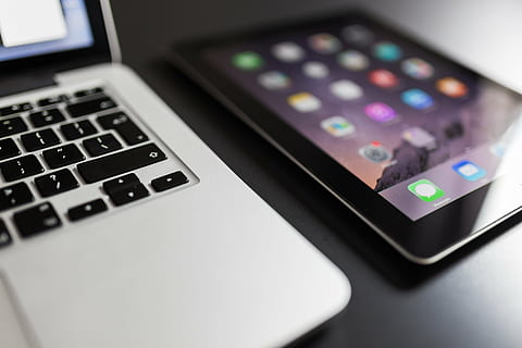space, gray, ipad, beside, silver macbook, black, table, silver, macbook, pro, surface, laptop, computer, tablet, technology, devices, objects, business, office, desk, wireless technology, connection, communication, internet, portable information device, close-up, computer keyboard, smart phone, mobile phone, keyboard, computer equipment, indoors, computer network, no people, data, selective focus, portability, computer icon, keypad, electrical equipment, global communications, computer key, 5K, CC0, public domain, royalty free