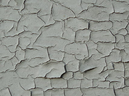 grå jord, baggrund, tapet, tør, maling, farve, tilhugget, chips, pigment, nødstedte, revnet, revner, gammel, slidt, forfald, hvid, træ, træ-, udsat, forvitret, grov, flager, skællet, fuld ramme, baggrunde, tekstureret, mønster, ingen mennesker, tørt klima, klima, dag, miljø, naturligt mønster, tørke, bygget struktur, scenics - natur, jord, murbygningsfunktion, høj vinkel visning, arkitektur, udendørs, 4K, CC0, offentligt domæne, royaltyfrie