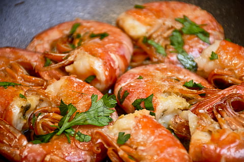 Kitchen, Shrimp, Prawns, Fish, Appetizer, grid, restaurant, pot, food, gourmet, seafood, food And Drink, meal, cooked, cooking, dinner, freshness, cooking Pan, fried, close-up, prepared Shellfish, prepared Shrimp, prawn, no People, healthy Eating, meat, vegetable, still life, ready-to-eat, indoors, wellbeing, herb, selective focus, serving size, indulgence, garnish, high angle view, pizza, temptation, coriander, tray, snack, 5K, CC0, public domain, royalty free