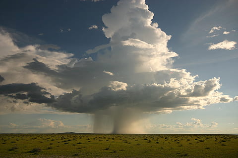 grøn, græsfelt, overskyet, himmel, torden skyen, Sky, regn, sky - himmel, skønhed i naturen, scenics - natur, miljø, ro, jord, horisont, landskab, rolig scene, natur, ingen mennesker, sollys, dag, ikke-urbane scene, Mark, solstråle, idyllisk, horisont over land, udendørs, magt i naturen, 2K, CC0, offentligt domæne, royaltyfrie