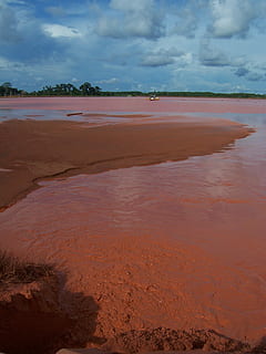 Clay, River, Mud, Amazon, Mining, pollution, desert, remediation, nature, tranquility, scenics, cloud - sky, sky, beauty in nature, water, land, scenics - nature, tranquil scene, beach, sand, no people, non-urban scene, day, idyllic, sea, outdoors, environment, landscape, climate, arid climate, 1080P, CC0, public domain, royalty free