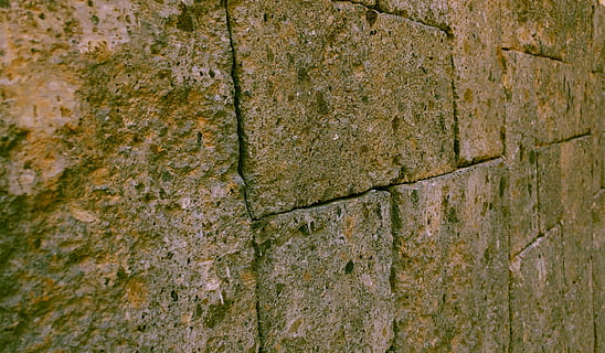 wall, brick wall, surface, building, exterior, desktop, design, abstract, pattern, texture, old, textured, backgrounds, rough, wall - building feature, full frame, no people, plant, day, close-up, architecture, built structure, nature, tree trunk, tree, outdoors, trunk, moss, stone wall, textured effect, lichen, concrete, 2K, CC0, public domain, royalty free