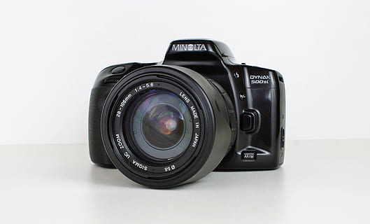 カメラ, コニカ, ミノルタ, 古いカメラ, 写真, フラッシュライト, アナログ, アナログカメラ, 500si, 膜, 古い, 写真撮影, 写真のテーマ, カメラ - 写真機器, レンズ - 光学機器, 単一オブジェクト, 技術, 黒色, エレクトロニクス産業, 撮影, 古風な, 無人, 写真機材, スタジオ撮影, レンズ - 目, 屋内で, デジタルカメラ, 一眼レフカメラ, 現代の, 切り取る, 白色の背景, 閉じる, 静物, クリーン, 銀色, 4K, CC0, パブリックドメイン, ロイヤリティフリー