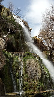 wodospad, Góra, Iran, kaskada, woda, scenics - natura, ruch, piękno natury, Płynąca woda, Natura, długa ekspozycja, drzewo, niebo, dzień, wylądować, żadnych ludzi, środowisko, płynący, scena pozamiejska, roślina, niewyraźny ruch, plusk, na dworze, moc w naturze, Spadająca woda, 4K, CC0, domena publiczna, darmowe zdjęcia