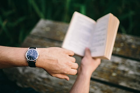 lake, Reading book, people, summer, book, opened notebook, time, old pier, evening, magic hour, wooden pier, girl reading book, boy reading book, man with book, woman with book, wooden boards, pier, reading, human Hand, bible, holding, outdoors, religion, literature, education, spirituality, praying, learning, christianity, human body part, one person, adult, hand, watch, wristwatch, day, close-up, focus on foreground, men, wrist, activity, high angle view, publication, human limb, finger, 5K
