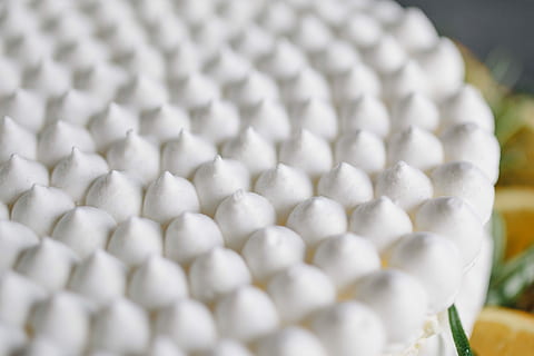 meringue cake, whipped, cream, oranges, Meringue, Cake, whipped cream, fruit, orange, dessert, pie, bezee, pavlova, close-up, pattern, no people, day, indoors, ball, white color, large group of objects, sphere, egg, selective focus, nature, repetition, still life, shape, plant, food, food and drink, abundance, extreme close-up, silver colored, 2K, CC0, public domain, royalty free