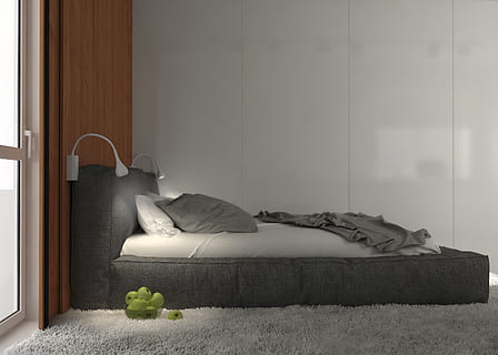 habitació, pomes, llit, llum, panell, relaxació, mobles, estirat, a l'interior, habitació domèstica, dorment, una persona, descans, coixí, interior de casa, estils de vida, longitud completa, sofà, farcit, persones reals, ulls tancats, estirat a l'esquena, 2K, CC0, domini públic, lliure de regalies