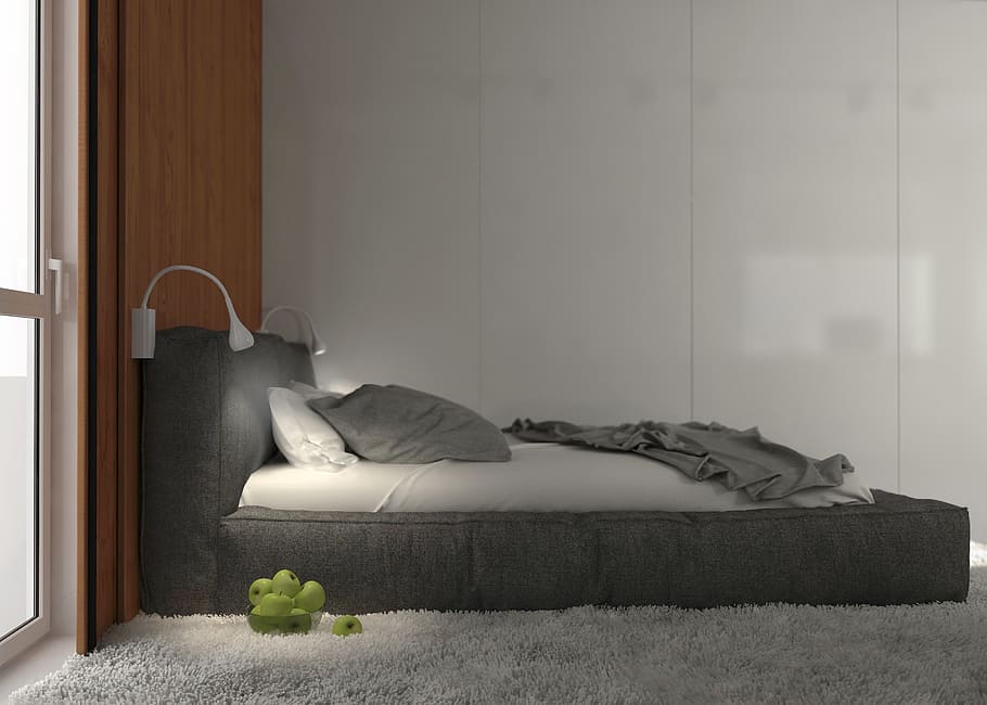 habitació, pomes, llit, llum, panell, relaxació, mobles, estirat, a l'interior, habitació domèstica, dorment, una persona, descans, coixí, interior de casa, estils de vida, longitud completa, sofà, farcit, persones reals, ulls tancats, estirat a l'esquena, 2K