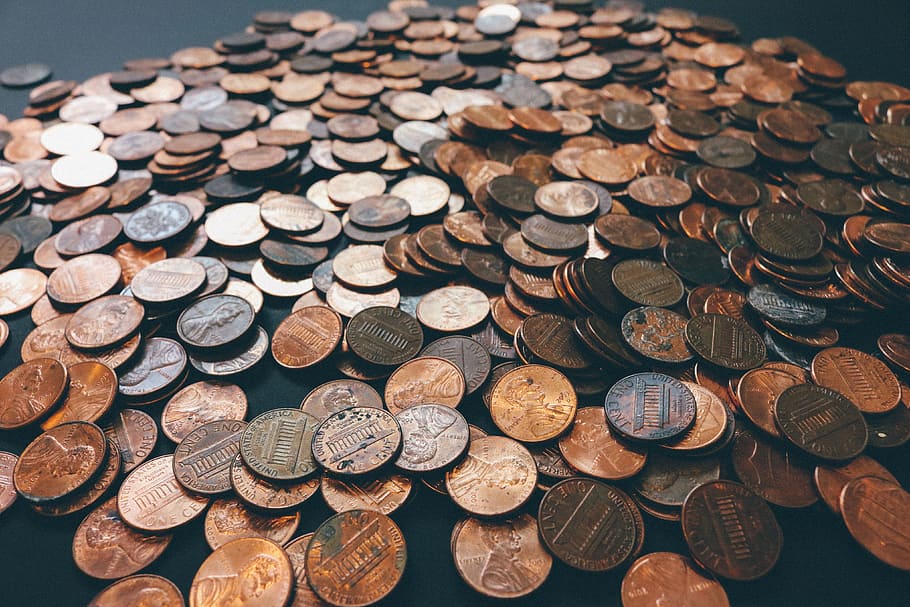 cash bank coins, table, Cash, bank, coins, various, business, money, wood - Material, backgrounds, large group of objects, abundance, stack, log, no people, wealth, finance, coin, currency, indoors, still life, shape, metal, close-up, arrangement, finance and economy, pattern, high angle view, circle, economy, 4K
