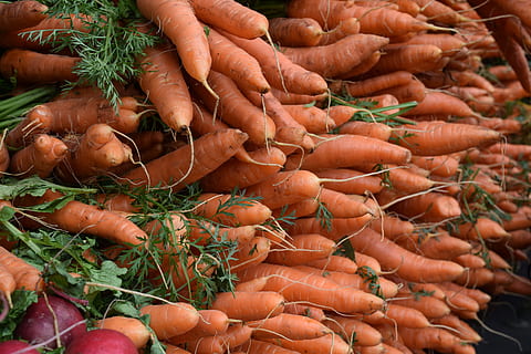 grøntsager, veggies, gulerødder, mad og drikke, grøntsag, mad, sund kost, rodfrugt, stor gruppe af objekter, velvære, friskhed, marked, gulerod, overflod, til salg, ingen mennesker, detail, organisk, fuld ramme, rå fødevarer, stilleben, dag, orange farve, udendørs, salg, landmandens marked, detailvisning, 4K, CC0, offentligt domæne, royaltyfrie