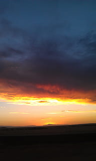sunset, sky, clouds, outdoors, scenic, tranquil, stratosphere, atmosphere, high, weather, meteorology, cloudscape, view, environment, nature, cloud - sky, orange color, beauty in nature, scenics - nature, tranquility, tranquil scene, sea, water, no people, horizon, silhouette, idyllic, horizon over water, dramatic sky, romantic sky, 2K, CC0, public domain, royalty free