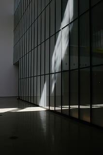 edificio de espejos, foto, negro, hormigón, enmarcado, paredes de vidrio de construcción, edificio, ventana, arquitectura, reflexión, luz del sol, nadie, día, adentro, naturaleza, movimiento, movimiento borroso, estructura construida, pared - característica de la construcción, material de vidrio, sombra, modelo, el color blanco, piso, 5K, CC0, dominio público, libre de derechos