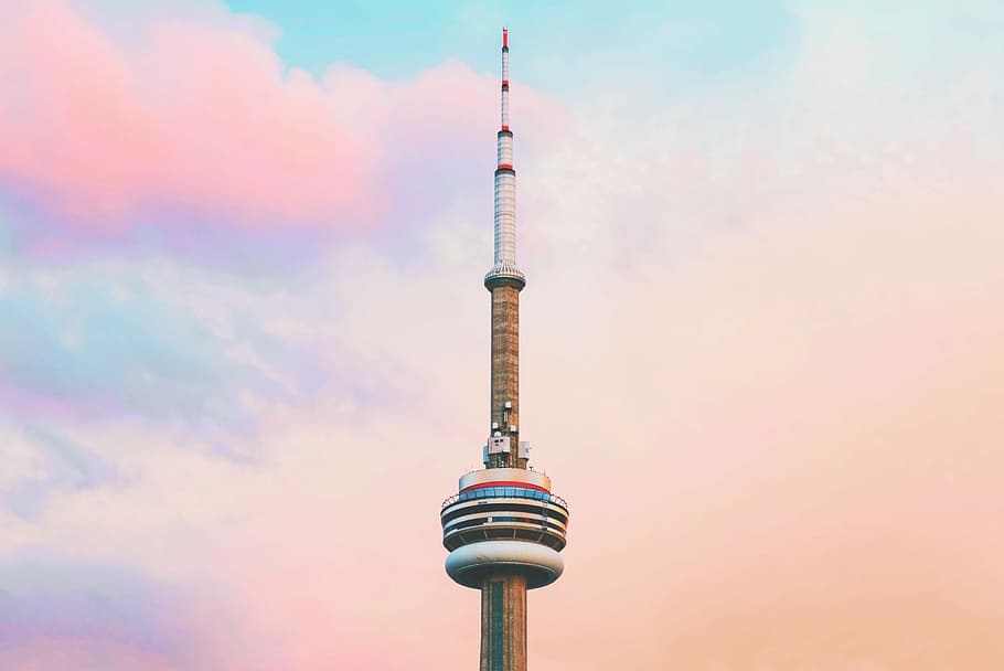 cn tower, canada, torre de cn, torre, cel, núvol, pastel, fons de pantalla, fons de pantalla HD, fons de HD, fons de pantalla increïble, fons bonics, arquitectura, mínim, minimalista, minimalisme, estructura construïda, alta - alta, exterior de l'edifici, comunicació, viatjar, turisme, fletxa, comunicacions globals, destinacions de viatge, edifici, esfera, vista d’angle baix, cap gent, ciutat, tecnologia, dia, gratacels, exterior d’edifici d’oficines, 2K