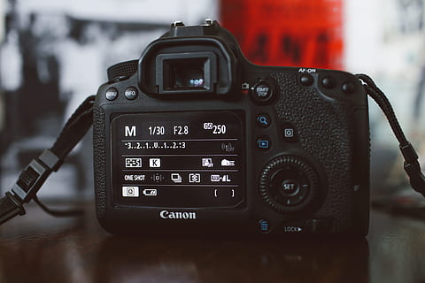 rear, view, camera, Rear view, technology, tech, camera - Photographic Equipment, equipment, photography Themes, single Object, close-up, no people, focus on foreground, number, communication, photographic equipment, digital camera, text, still life, photographing, western script, lens - optical instrument, modern, black color, retro styled, slr camera, 4K, CC0, public domain, royalty free