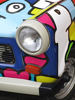 spotlight, satellit, auto, oldtimer, Trabi, ddr, østtyskland, klassisk, køretøj, automotive, historisk, trabant 601, kult, Sachsenring, lille bil, Zwickau, hvis en, hjul, moden, PKW, gammel, retro, gamle køretøj, transportform, land køretøj, bil, transportmidler, motor køretøj, dag, forlygte, multi farvet, ingen mennesker, tæt på, udendørs, retro stylet, metal, blå, stationær, køretøjsdel, afspejling, natur, skinnende, 5K, CC0, offentligt domæne, royaltyfrie