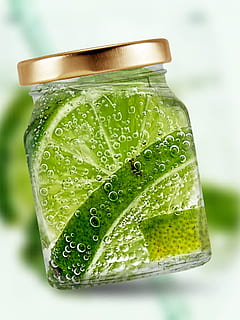 geschnitten, Zitronen, Innerhalb, Einmachglas, Glas, Erfrischung, Limette, Blase, Getränk, Wasser, grüne Farbe, Essen und Trinken, Lebensmittel, Nahansicht, fallen, gesundes Essen, Studioaufnahme, Frische, keine Leute, nass, drinnen, Wohlbefinden, Natur, gesunder Lebensstil, Obst, Gemüse, Tau, Diät halten, 1080P, CC0, gemeinfrei, lizenzfrei